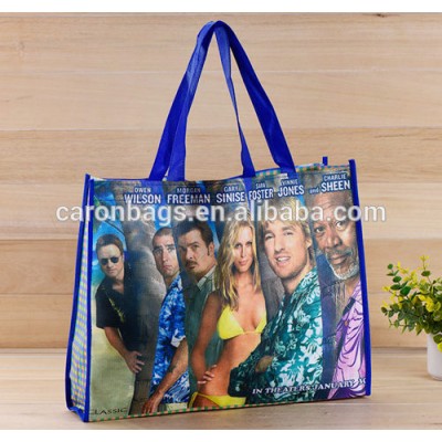 factory custom made eco-friendly reusable laminated pp non woven shopping promotional bag